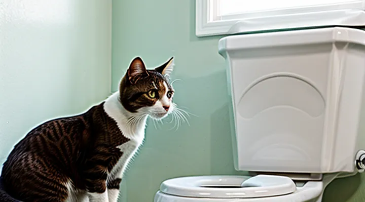 Instruction: how to break a cat of the habit of drinking from the toilet.