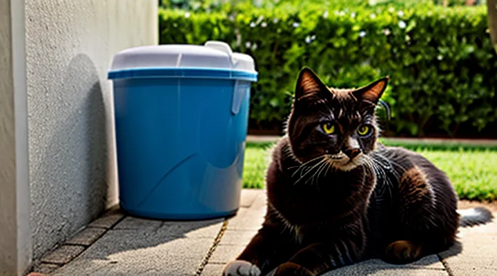 Instruction: how to cool down a cat in the summer heat.