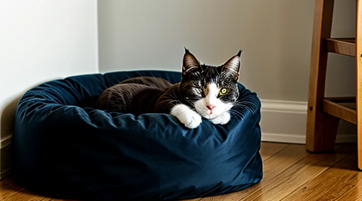 Instruction: how to create the perfect sleeping spot for your cat.