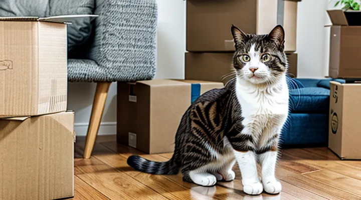 Instruction: how to help a cat during a move.