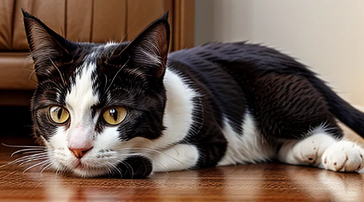 Instruction: how to know that a cat is trying to warn you about an illness.