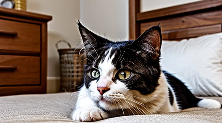 Instruction: how to know that a cat sees you in its dreams.