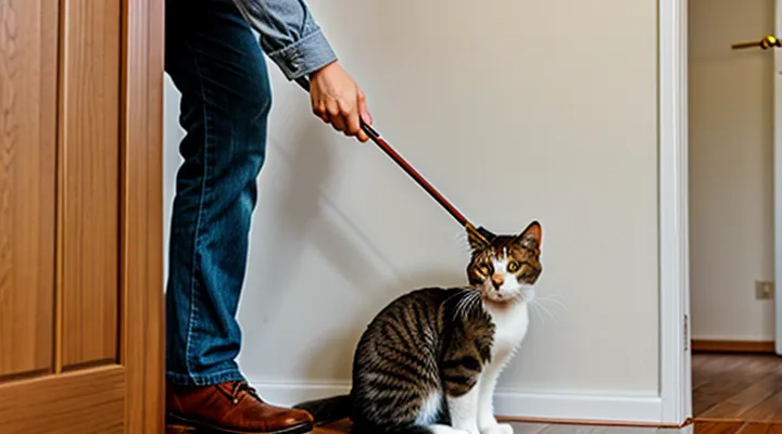 Instruction: how to know that your cat considers you its personal servant.