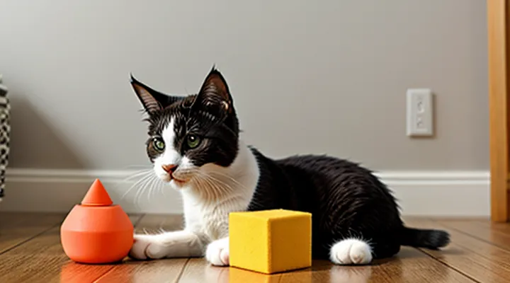 Instruction: how to make a toy for a cat with your own hands in 5 minutes.