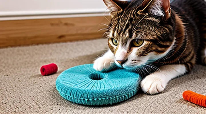 Instruction: how to make safe cat toys from everyday materials.