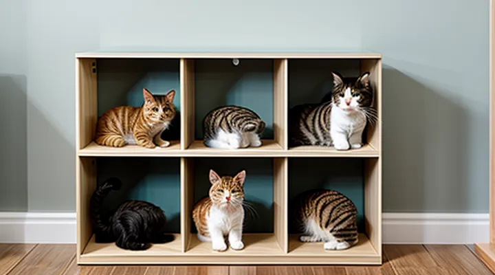 Instruction: how to organize space for multiple cats.
