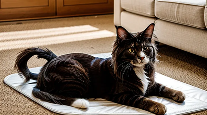 Instruction: how to painlessly remove a mat from a long-haired cat.
