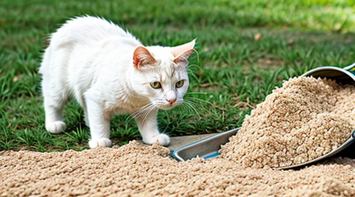 Instruction: how to properly dispose of cat litter.