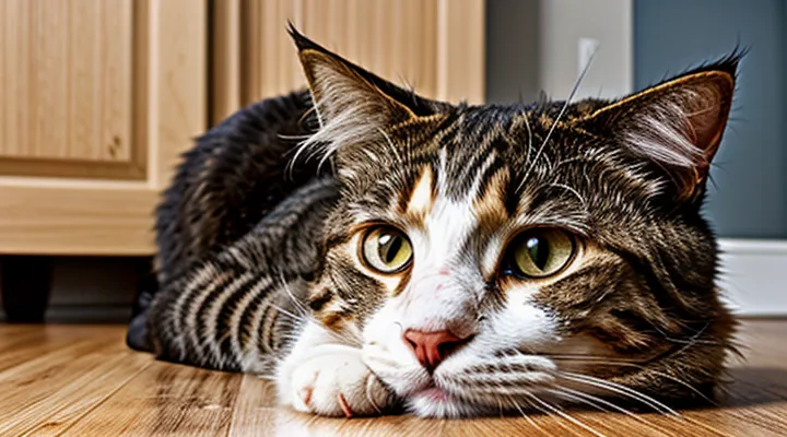 Instruction: how to recognize food poisoning in a cat.