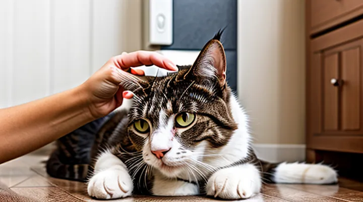 Instruction: how to relieve a cat's stress after a visit to the vet.