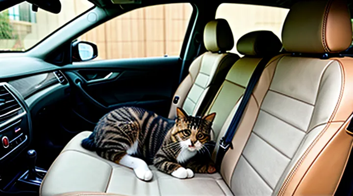Instruction: how to safely transport a cat in a car.