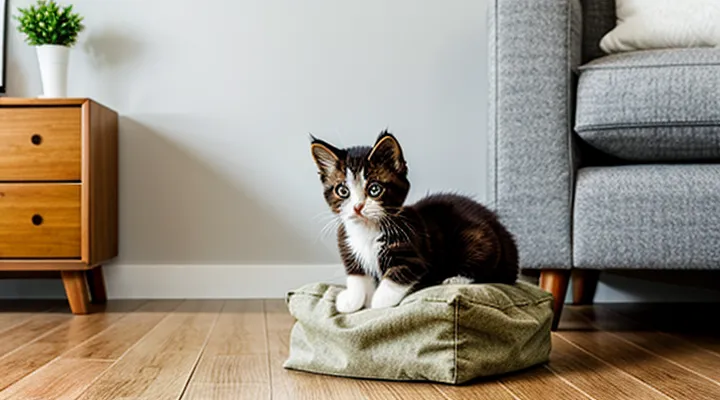 Instruction: how to save furniture if there is a kitten in the house.