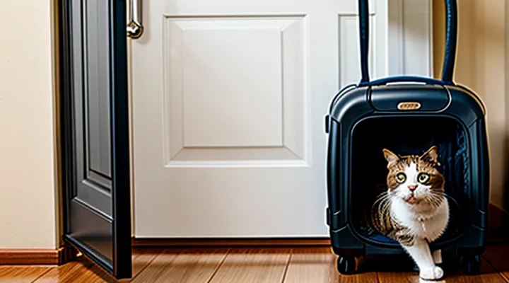 Instruction: how to teach a cat not to be afraid of the carrier.