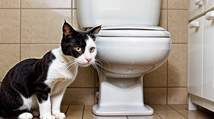 Instruction: how to teach a cat to use the toilet.