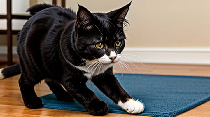 Instruction: how to teach a cat tricks.
