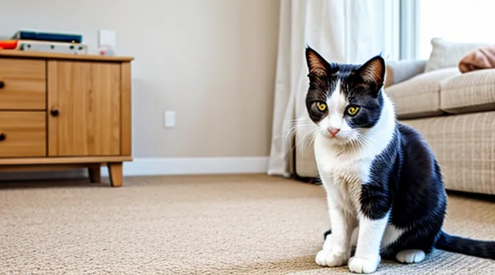 Instruction: how to tell if a cat is pregnant.