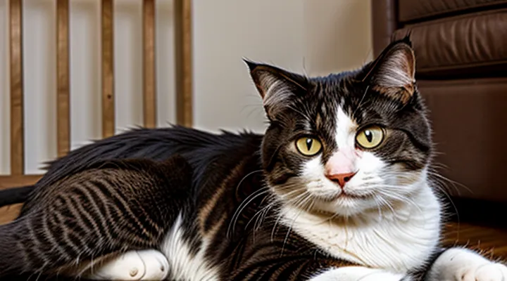 Instruction: how to tell if a cat is trying to make you laugh.