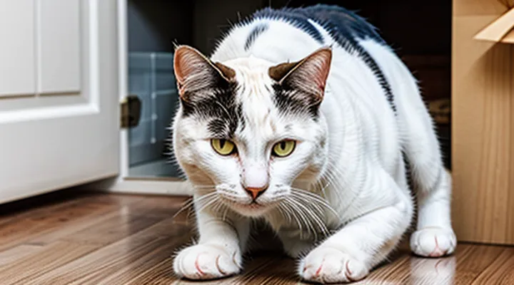 Instruction: how to tell if your cat feels guilty.