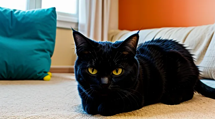 Instruction: how to tell if your cat is happy.