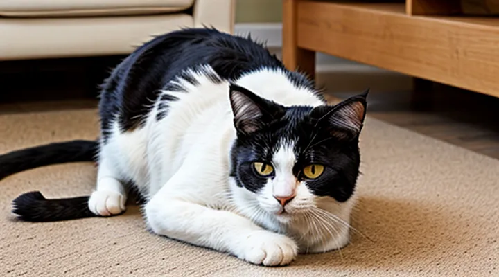 Instruction: how to tell if your cat is in a deep depression.