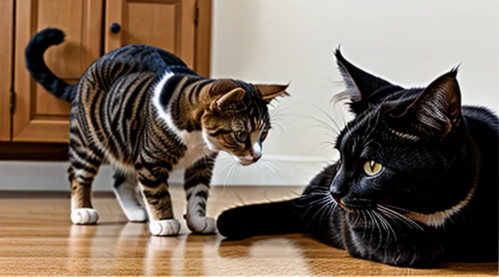 Instruction: how to tell if your cat is right-pawed or left-pawed.