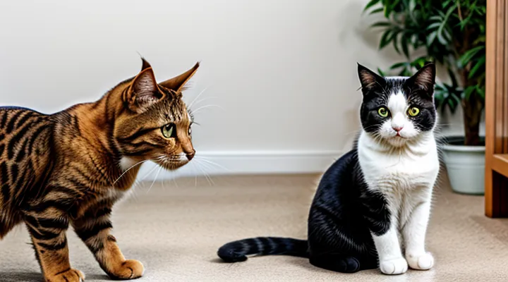 Instruction: how to tell that a cat is trying to get your attention.
