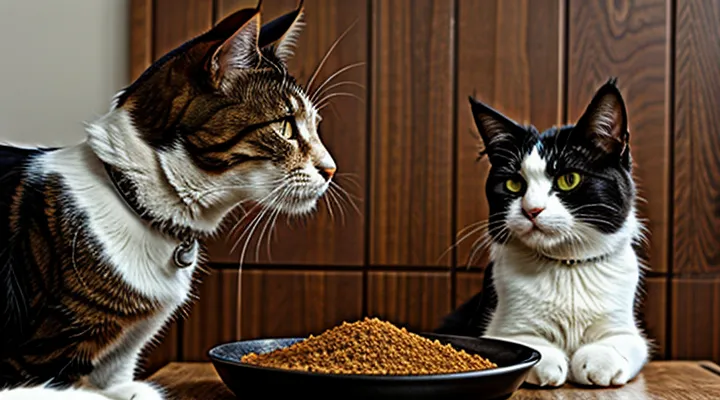 Instruction: how to tell that your cat is a true gourmet.