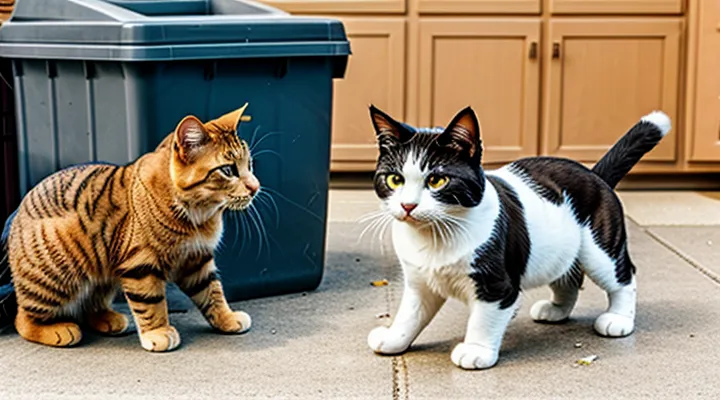 Instruction: how to train a cat not to eat from the trash.
