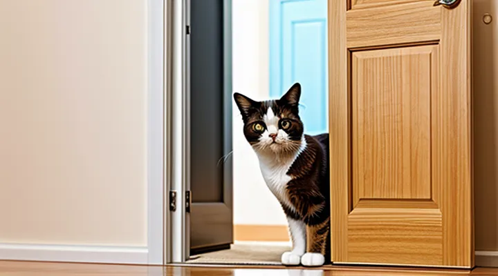 Instruction: how to train a cat not to open doors with its paw. Instruction: how to train a cat not to open doors with its paw.