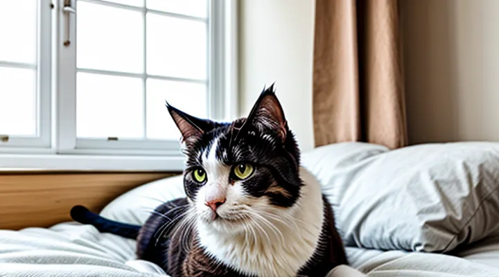 Instruction: how to train a cat not to sleep in your bed.
