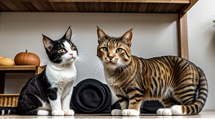 Instruction: what the «loaf» position in cats means.