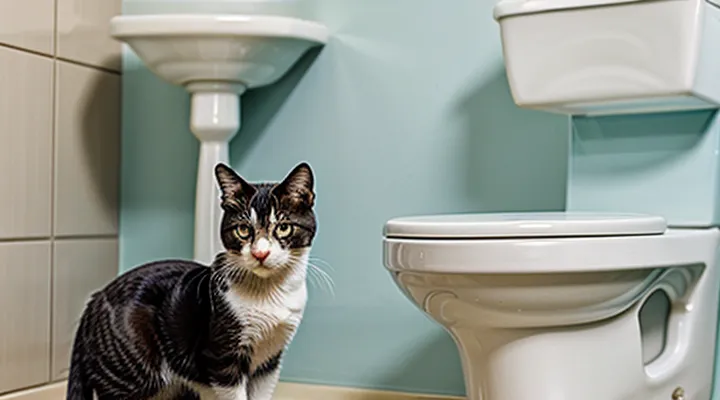 Instruction: what to do if a cat cannot use the toilet. Instruction: what to do if a cat cannot use the toilet.