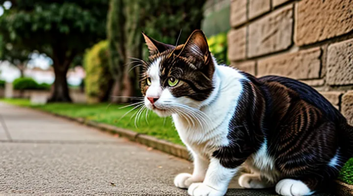 Instruction: what to do if a cat does not want to come home from a walk.