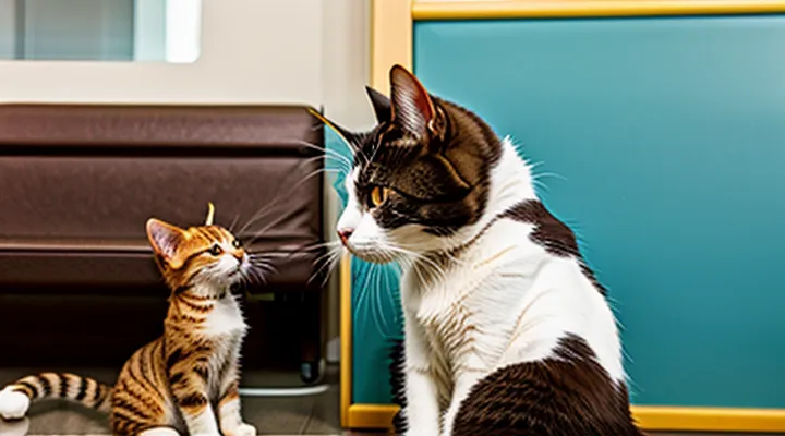 Instruction: what to do if a cat doesn't want to leave the vet.