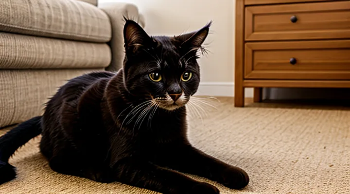 Instruction: what to do if a cat eats its own feces.