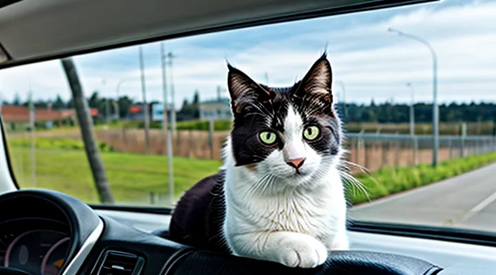 Instruction: what to do if a cat gets motion sickness in transport.