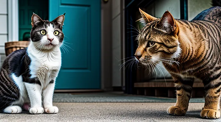 Instruction: what to do if a cat has become aggressive towards other animals.