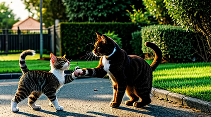 Instruction: what to do if a cat has become aggressive towards you.