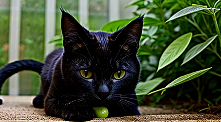 Instruction: what to do if a cat has eaten a poisonous plant.