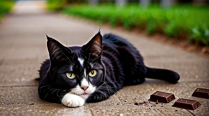 Instruction: what to do if a cat has eaten chocolate.