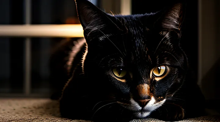 Instruction: what to do if a cat is afraid of being in the dark.