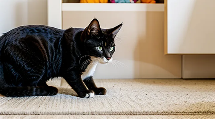 Instruction: what to do if a cat is afraid of children.