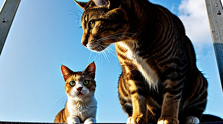 Instruction: what to do if a cat is afraid of heights.