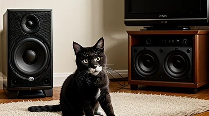 Instruction: what to do if a cat is afraid of loud music.