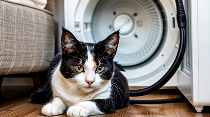 Instruction: what to do if a cat is afraid of the hair dryer.