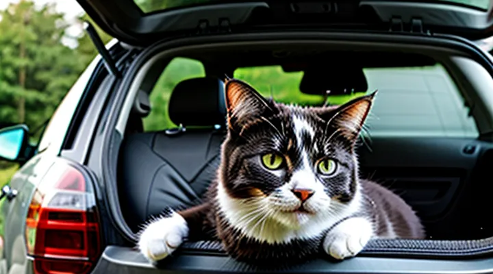 Instruction: what to do if a cat is afraid to ride in the car.