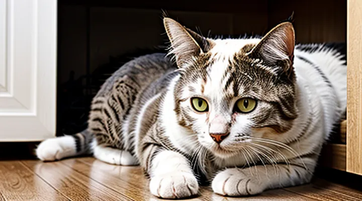 Instruction: what to do if a cat is always hiding.