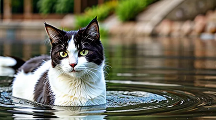 Instruction: what to do if a cat is terrified of water.