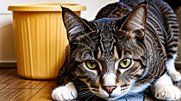 Instruction: what to do if a cat overeats.