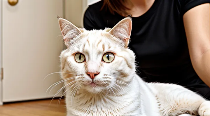 Instruction: what to do if a cat starts to go bald.